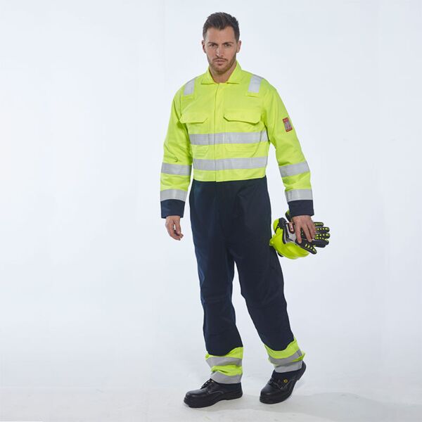 Hi-Vis Anti-Static Bizflame Pro Coverall Thumbnail