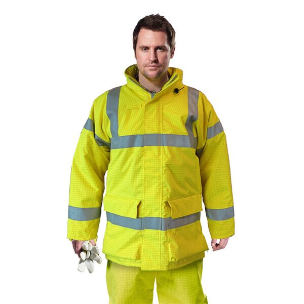 Bizflame Rain Hi-Vis Antistatic FR Jacket Thumbnail