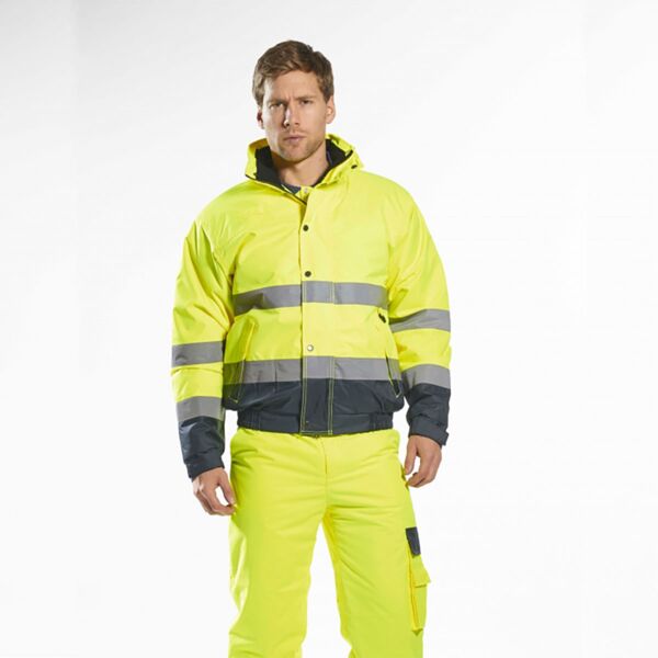 Hi-Vis Contrast Winter Bomber Jacket Thumbnail